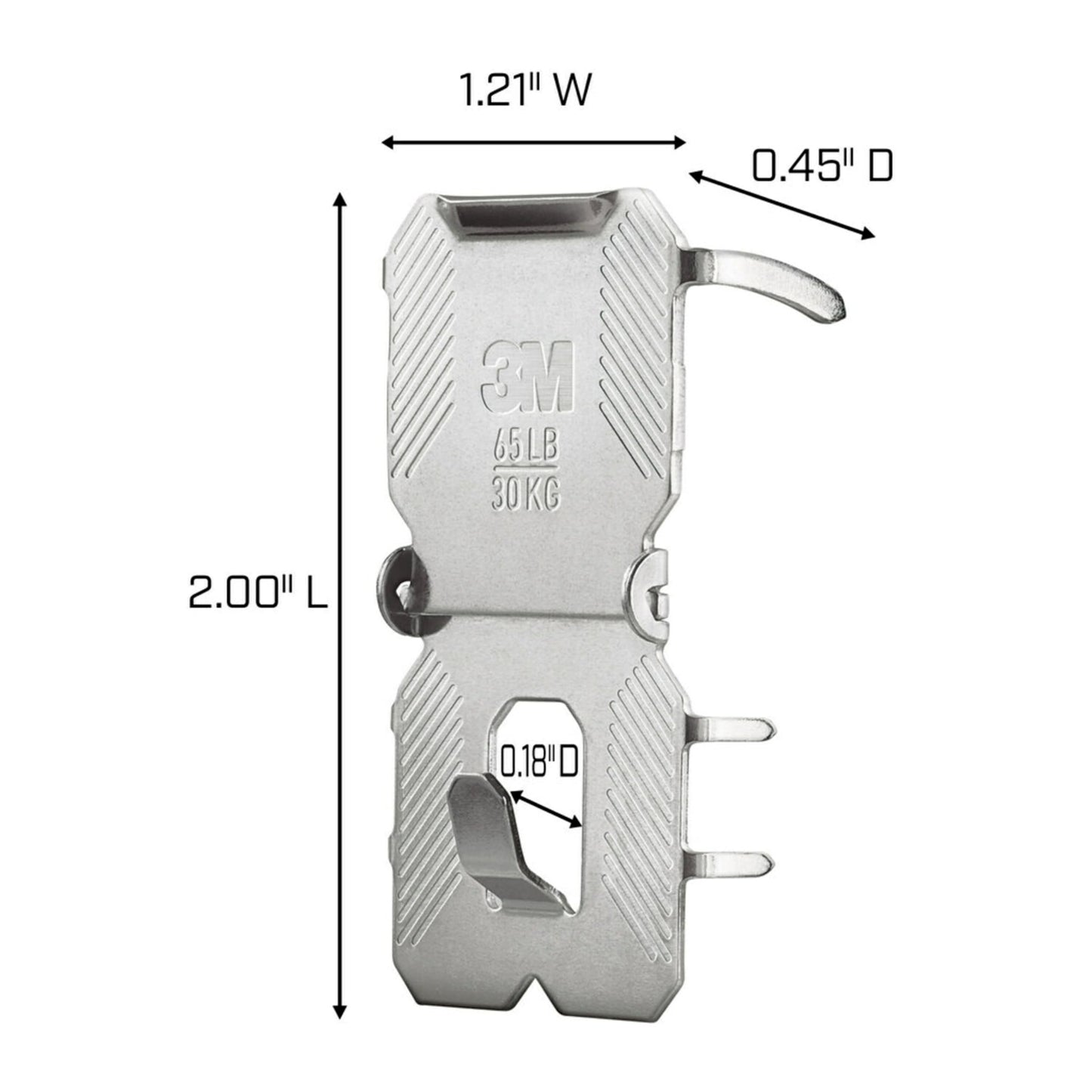 3M Claw Drywall Picture Hanger,Silver