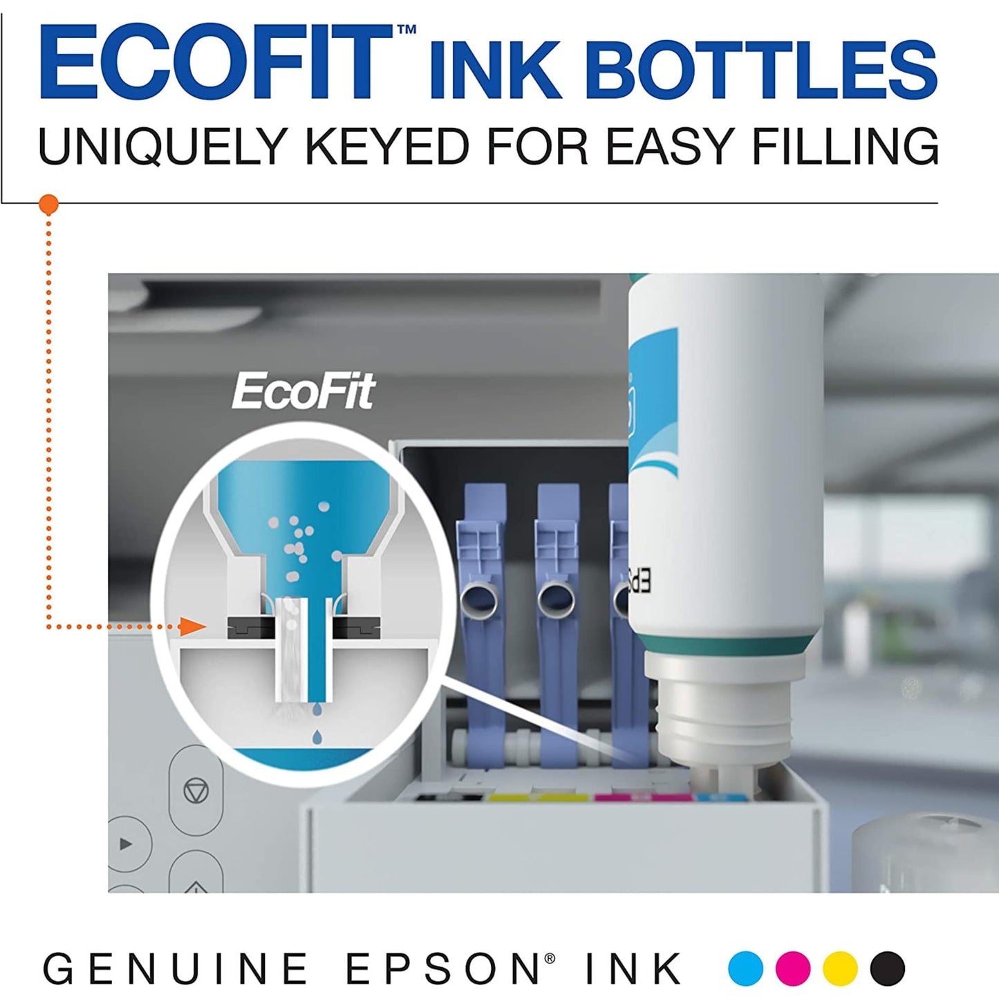 EPSON 542 EcoTank Ink Ultra-high Capacity Bottle Black (T542120-S) Works with EcoTank Pro ET-5150, ET-5170, ET-5180, ET-5800, ET-5850, ET-5880, ET-16600, ET-16650