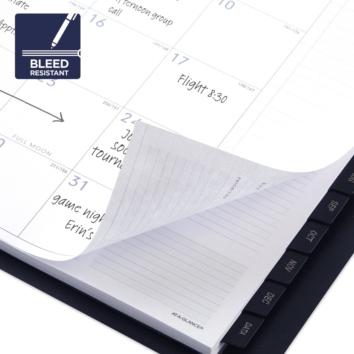AT-A-GLANCE 2022-2023 Planner, Monthly Academic, 9" x 11", Large, Black