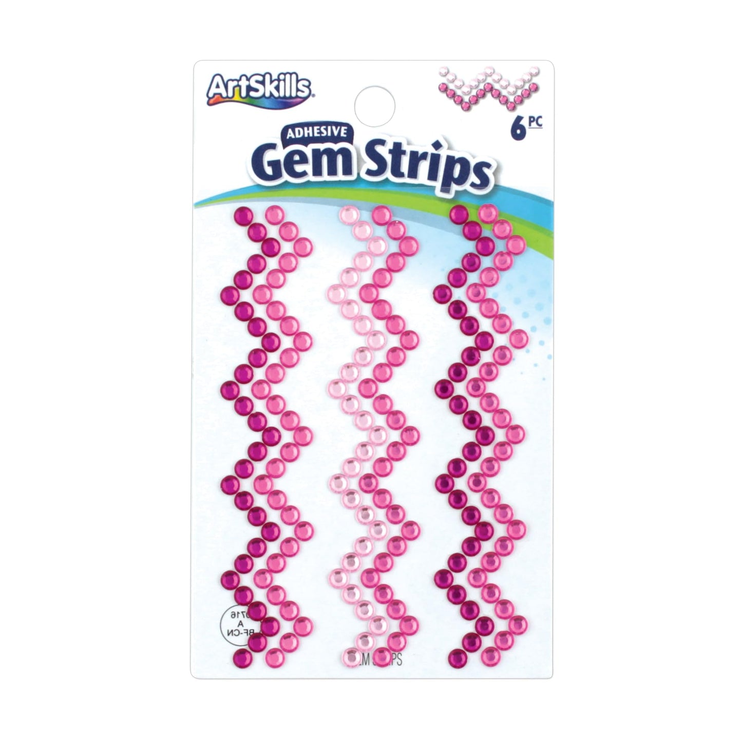 Artskills® Chevron Gems, Pink, Pack of 6