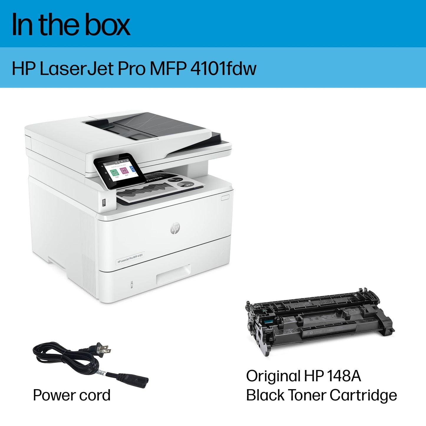 HP Laserjet Pro MFP 4101fdw Wireless Laser All-in-One Monochrome Printer