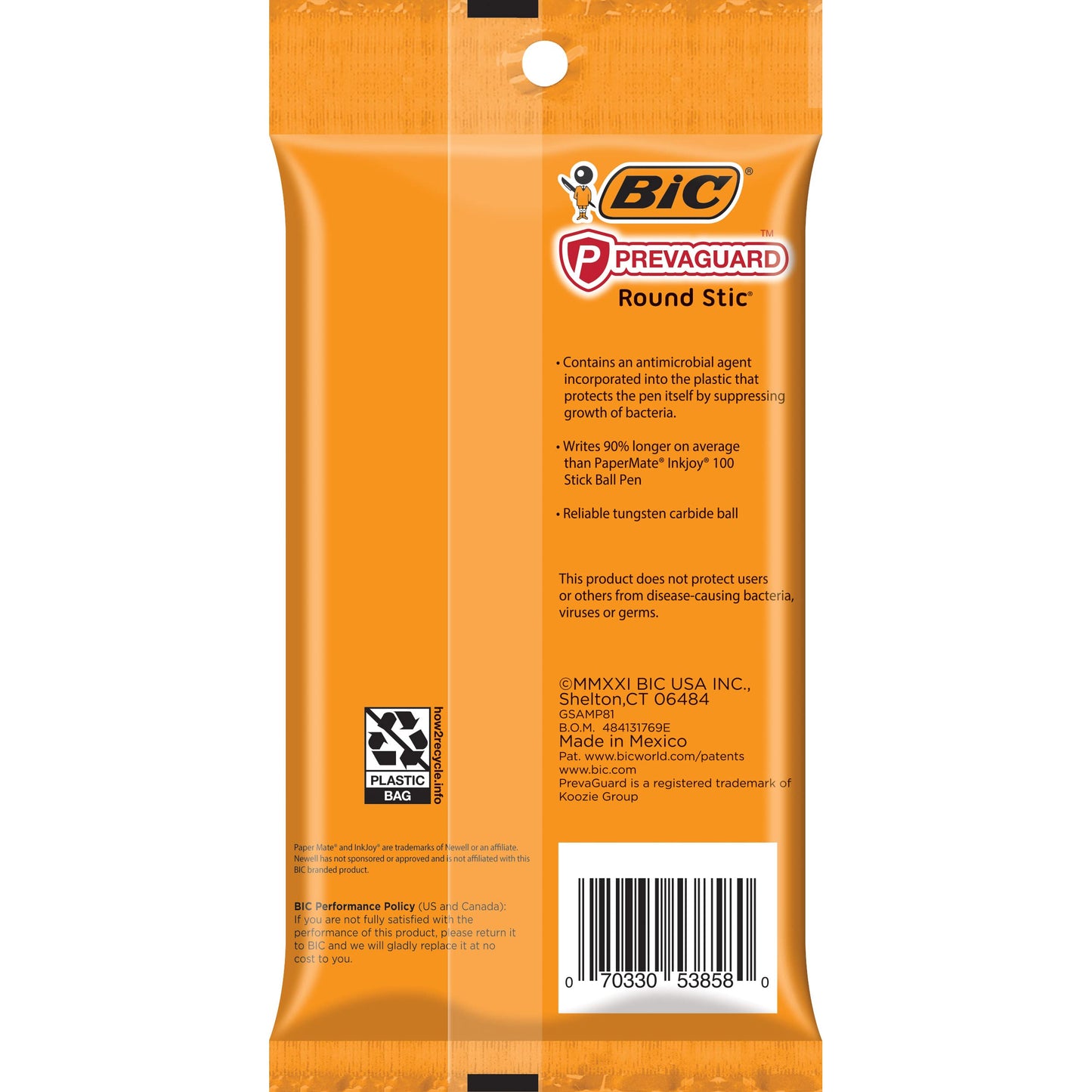 BIC PrevaGuard Round Stic Ballpoint Pen