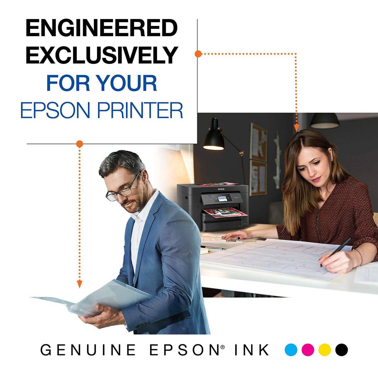 Epson T215 -Ink Standard Capacity Tricolor -Cartridge (T215530-S) for Select Workforce Printers (Pack of 2)