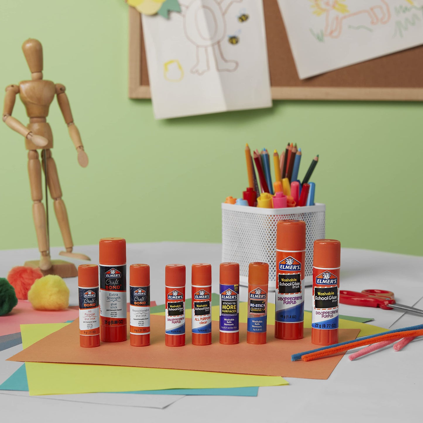 Elmer's Disappearing Purple School Glue Stick, 0.77 oz, Single Stick (E523)