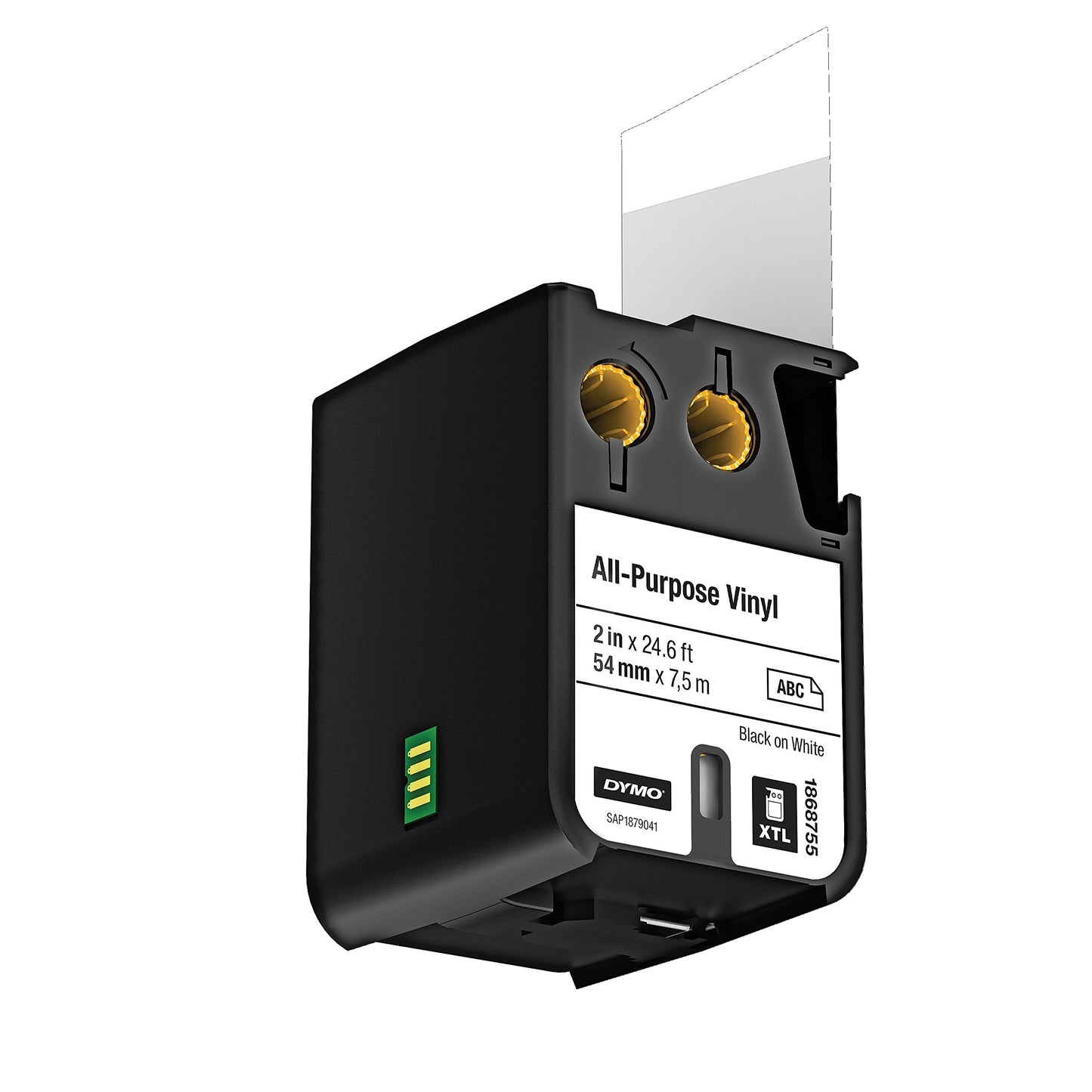 DYMO 1868755 All-Purpose Labels for DYMO XTL Label Makers, 2" - Black on White