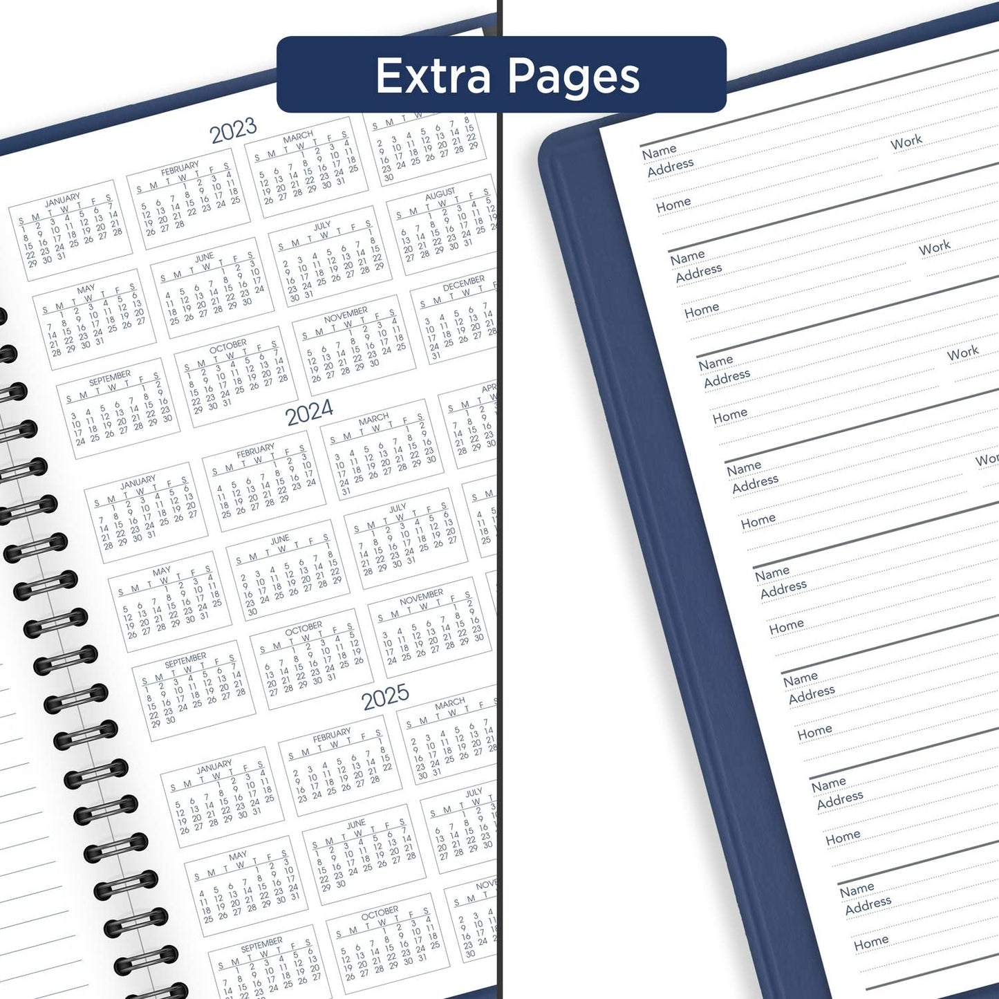 AT-A-GLANCE 2024 Weekly Appointment Book Planner, 5" x 8", Small, Fashion, Blue (701082024)