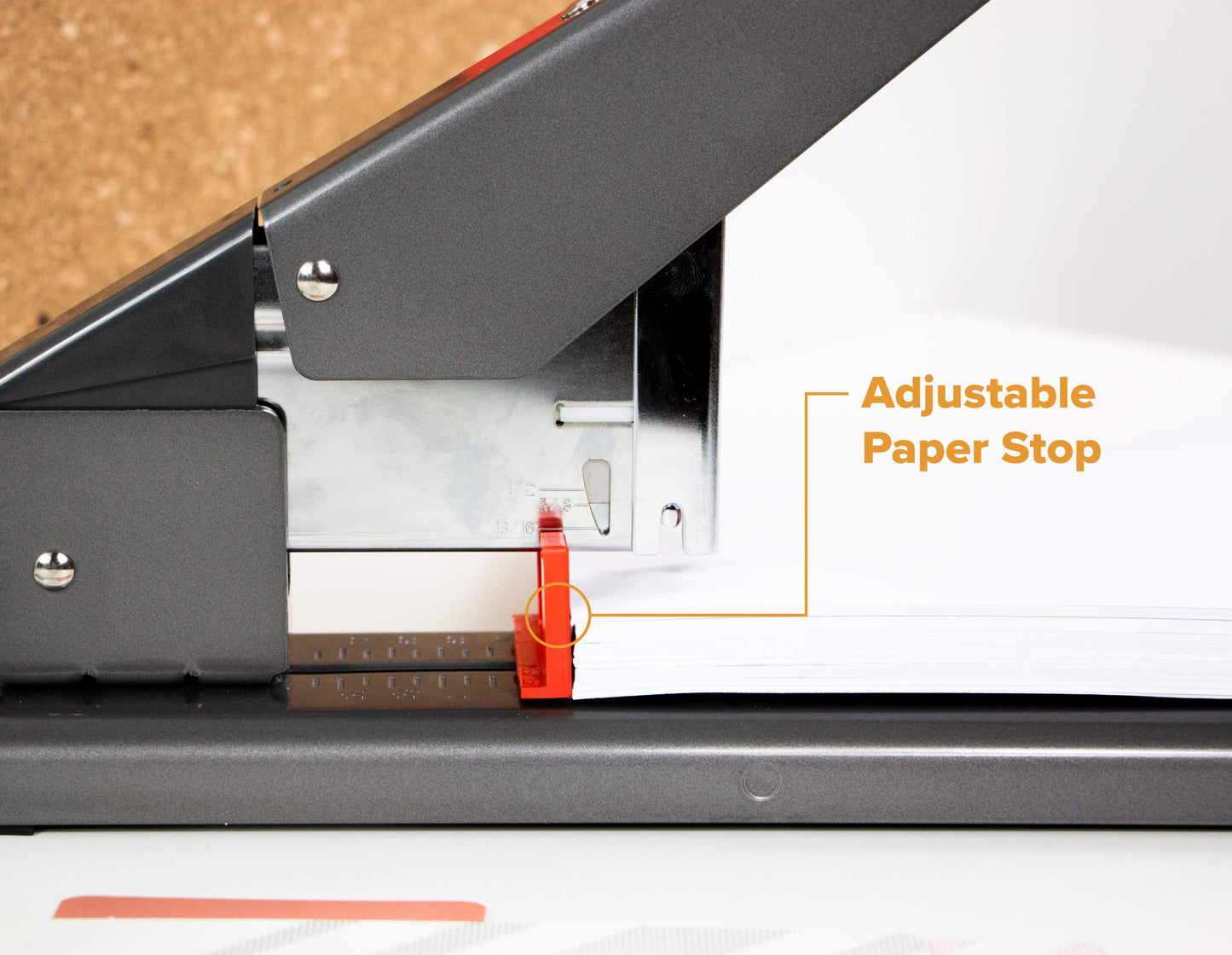 Bostitch Office Heavy Duty Stapler, 215 Sheet Capacity, Jam-Free, Easy Reload, Black (00540)