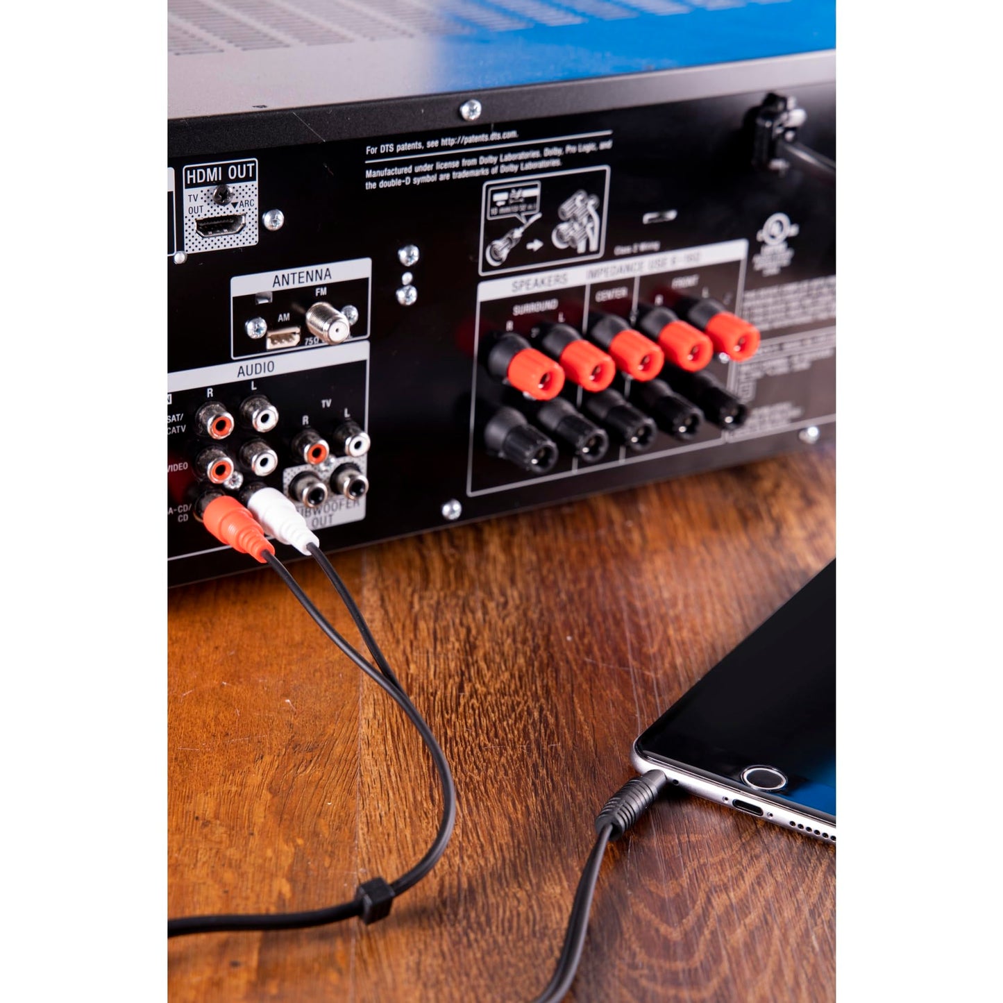 Ativa� Audio Y Adapter Splitter, 3.5mm to RCA, 6�, Black, 26916