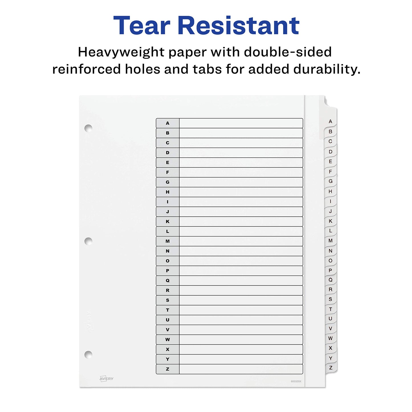 Avery 16176 Write & Erase Big Tab Plastic Dividers w/Slash Pocket, 5-Tab, Letter (Pack of 2)