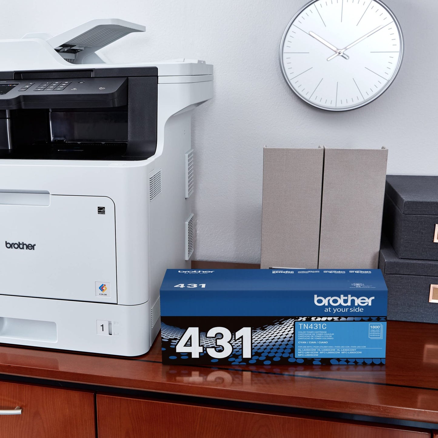 Brother Printer TN431C Standard Yield Toner-Retail Packaging, Cyan