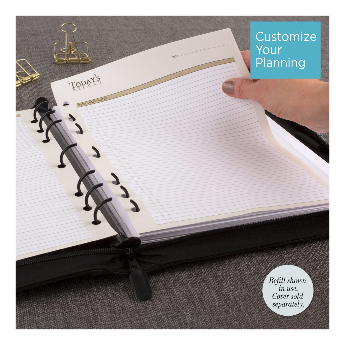 at-A-Glance Undated Daily Planner Refill, 2 Months, 7-Ring, 8-1/2" x 11", Folio Size, Size 5 (038-225)