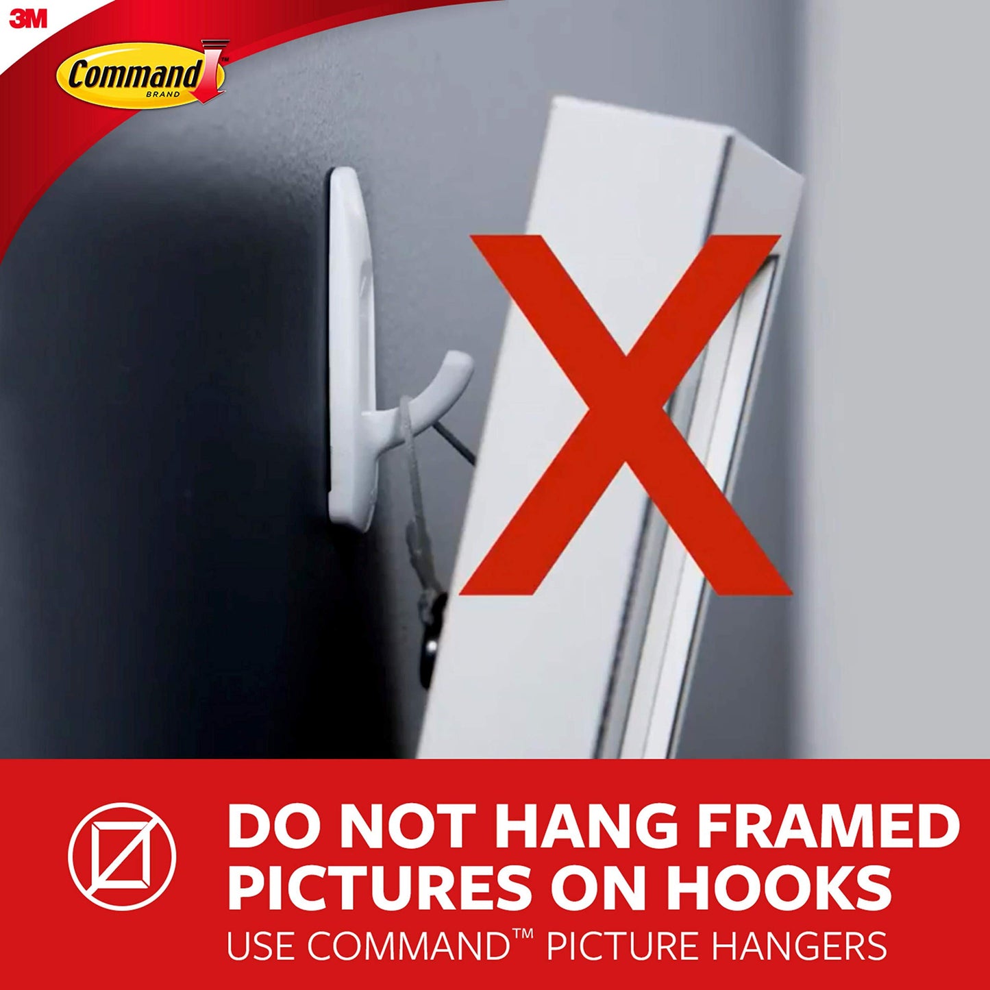 Command Outdoor Large Window Hook, Clear, 1-Hook, 2-Strips, Decorate Damage-Free