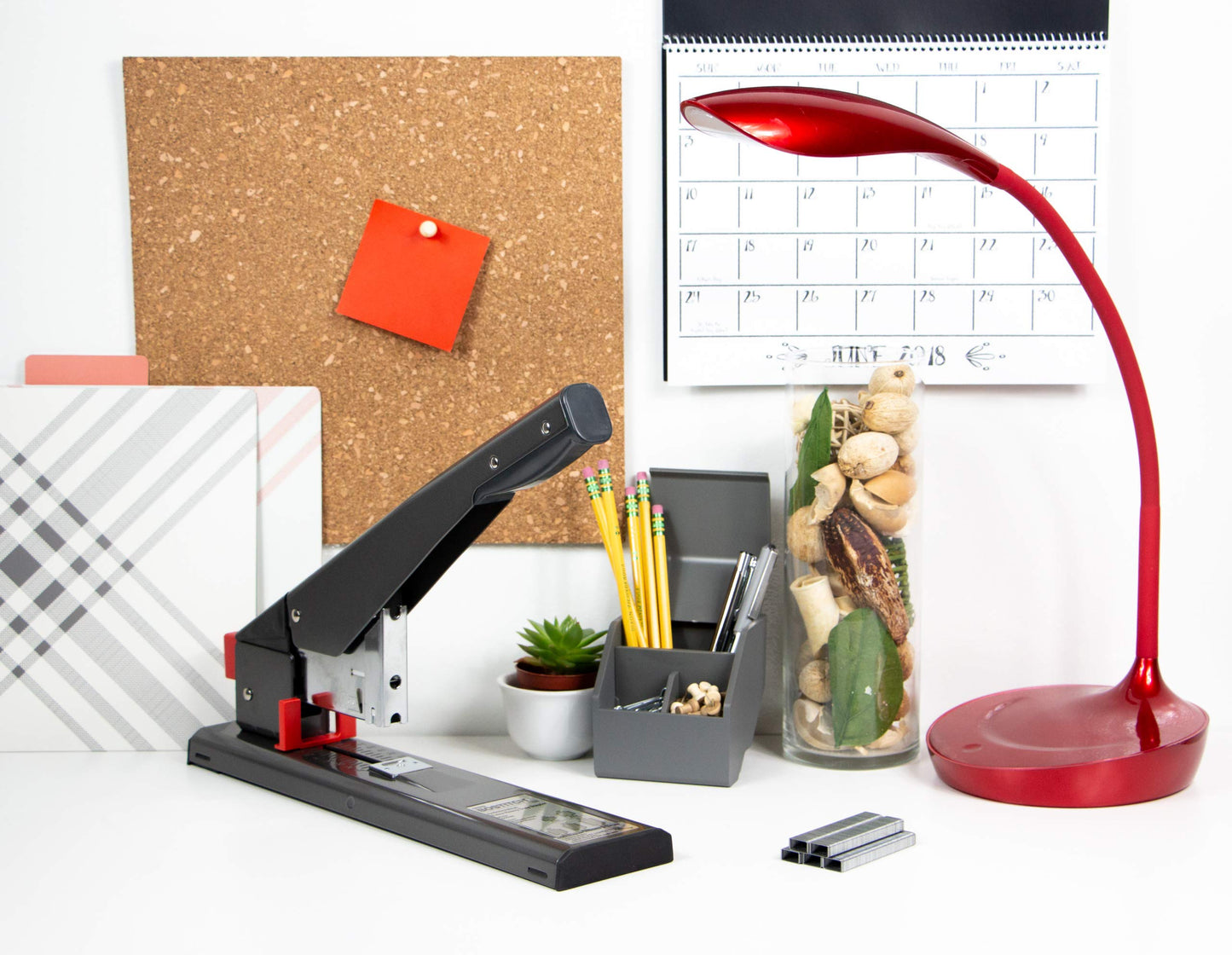 Bostitch Office Heavy Duty Stapler, 215 Sheet Capacity, Jam-Free, Easy Reload, Black (00540)
