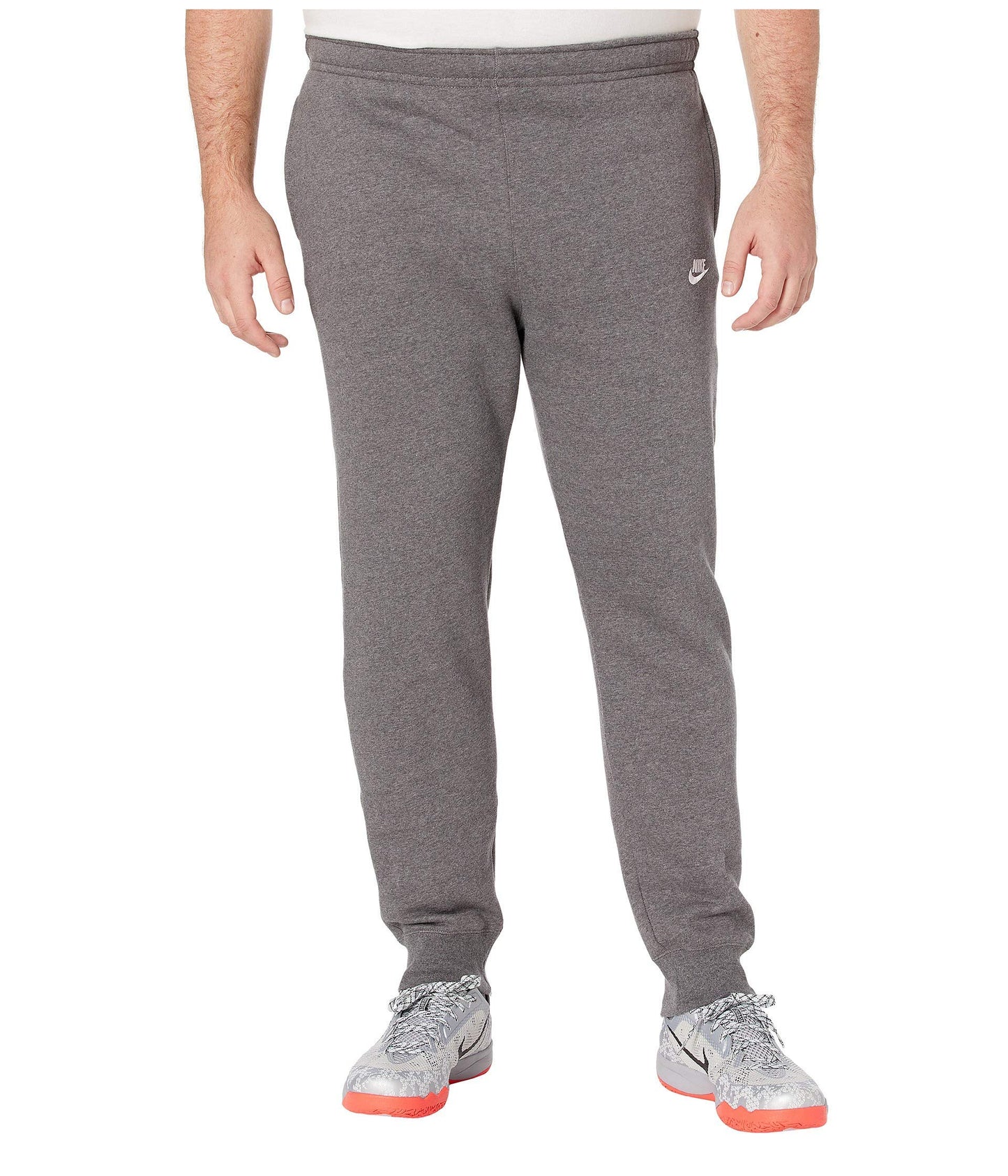 Nike Men's NSW Club Jogger, Charcoal Heather/Anthracite/White, 2X-Large-T