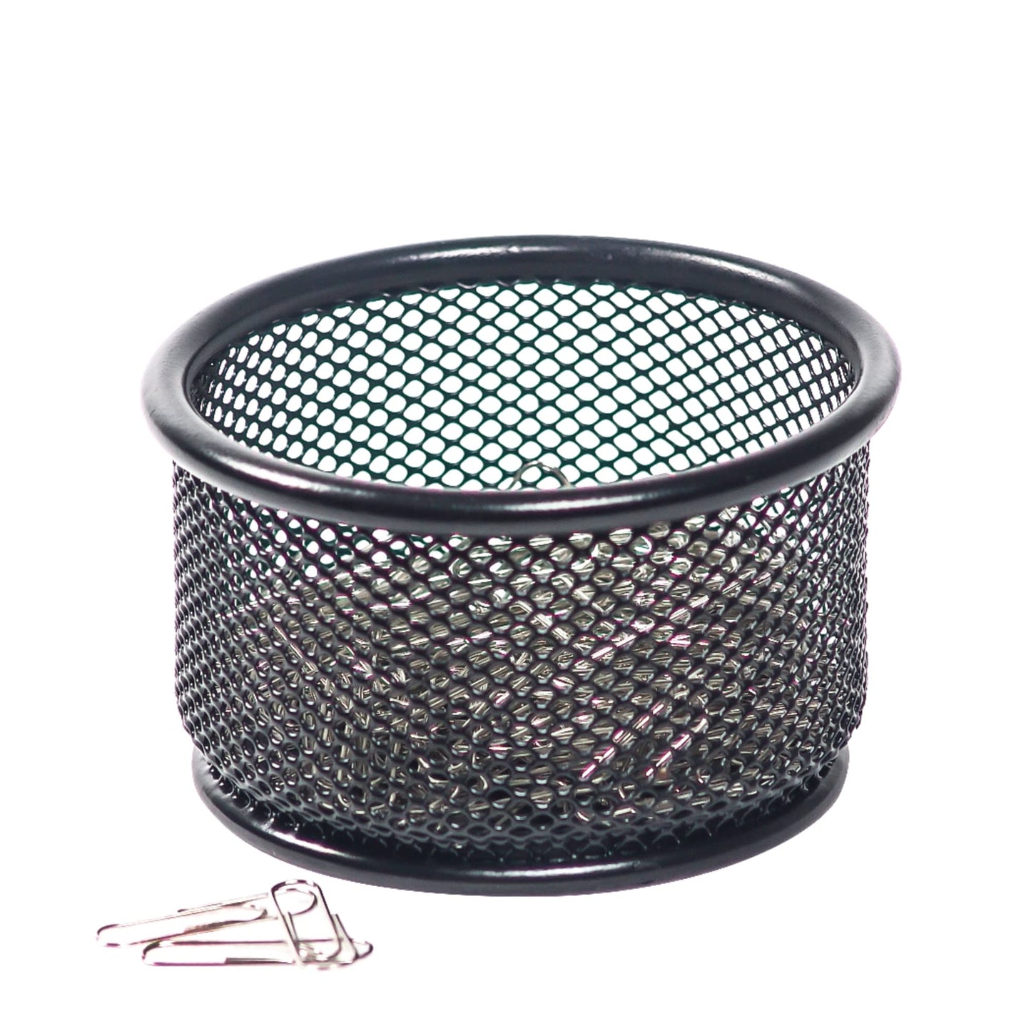 Office Depot Brenton Studio™ Metro Mesh Paper Clip Holder, Black