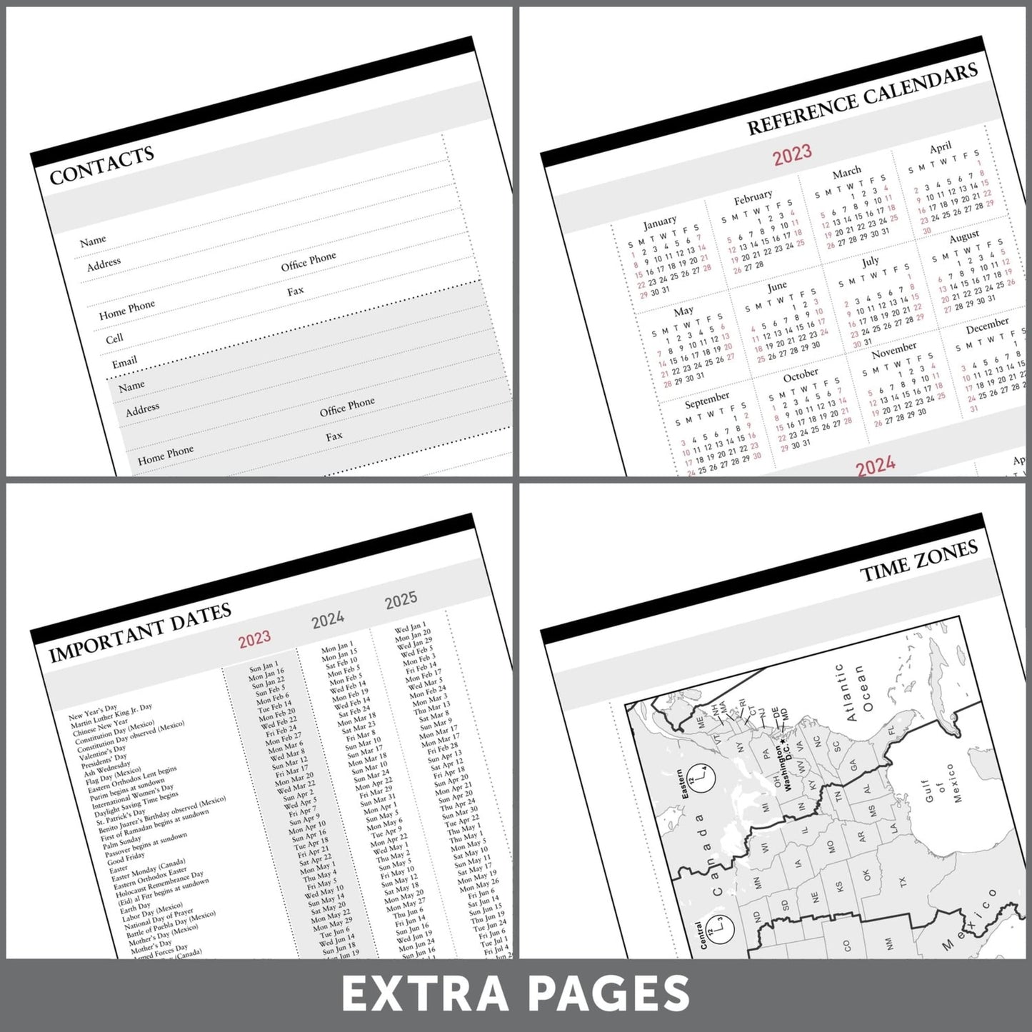 Office Depot� Brand Weekly/Monthly Planner, 5" x 8", Black, January To December 2023, OD711400