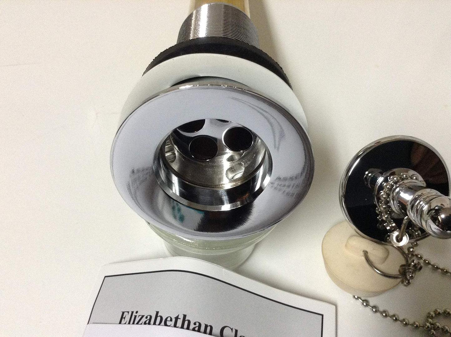 Elizabethan Classics ECLD2CP Pull-Out Lavatory Drain with Chain Stay, Chrome