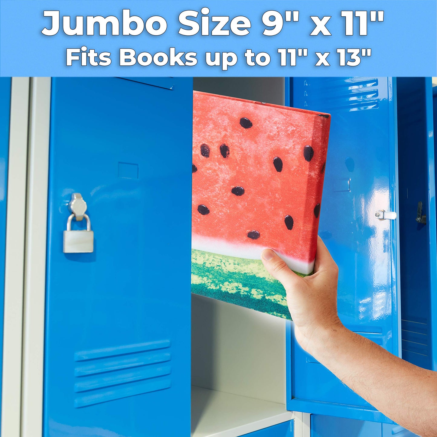 Book Sox Stretchable Book Cover: Jumbo Solid Orange. Fits Most Hardcover Textbooks up to 9" x 11". Adhesive-Free, Nylon Fabric School Book Protector. Easy to Put On. Washable & Reusable Jacket.