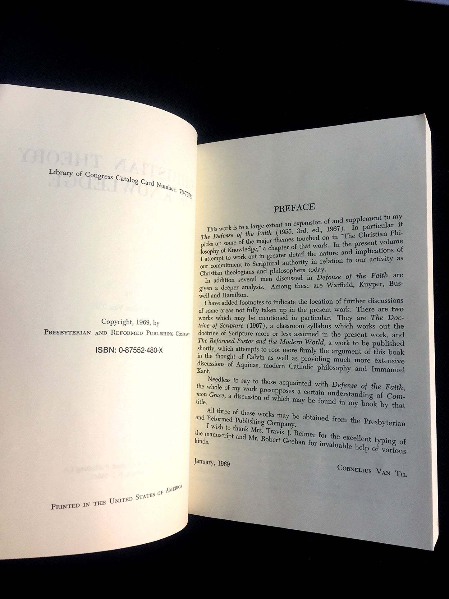 Christian Theory of Knowledge