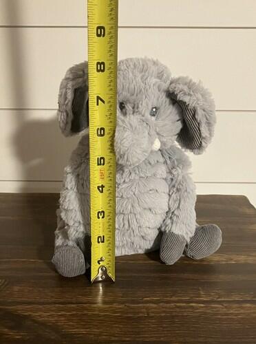 First Impressions Elephant Plush Stuffed Animal 8" Grey Corduroy Baby Toy Macy's