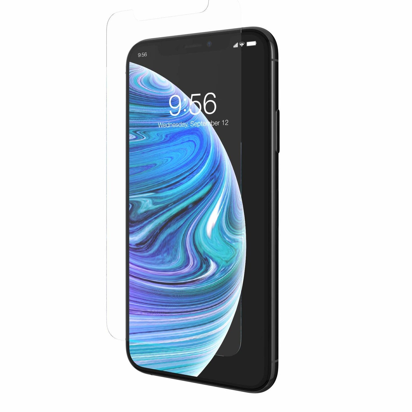 ZAGG InvisibleShield Glass+ Screen Protector – High-definition Tempered Glass for the Apple iPhone XS/X – Impact & Scratch Protection