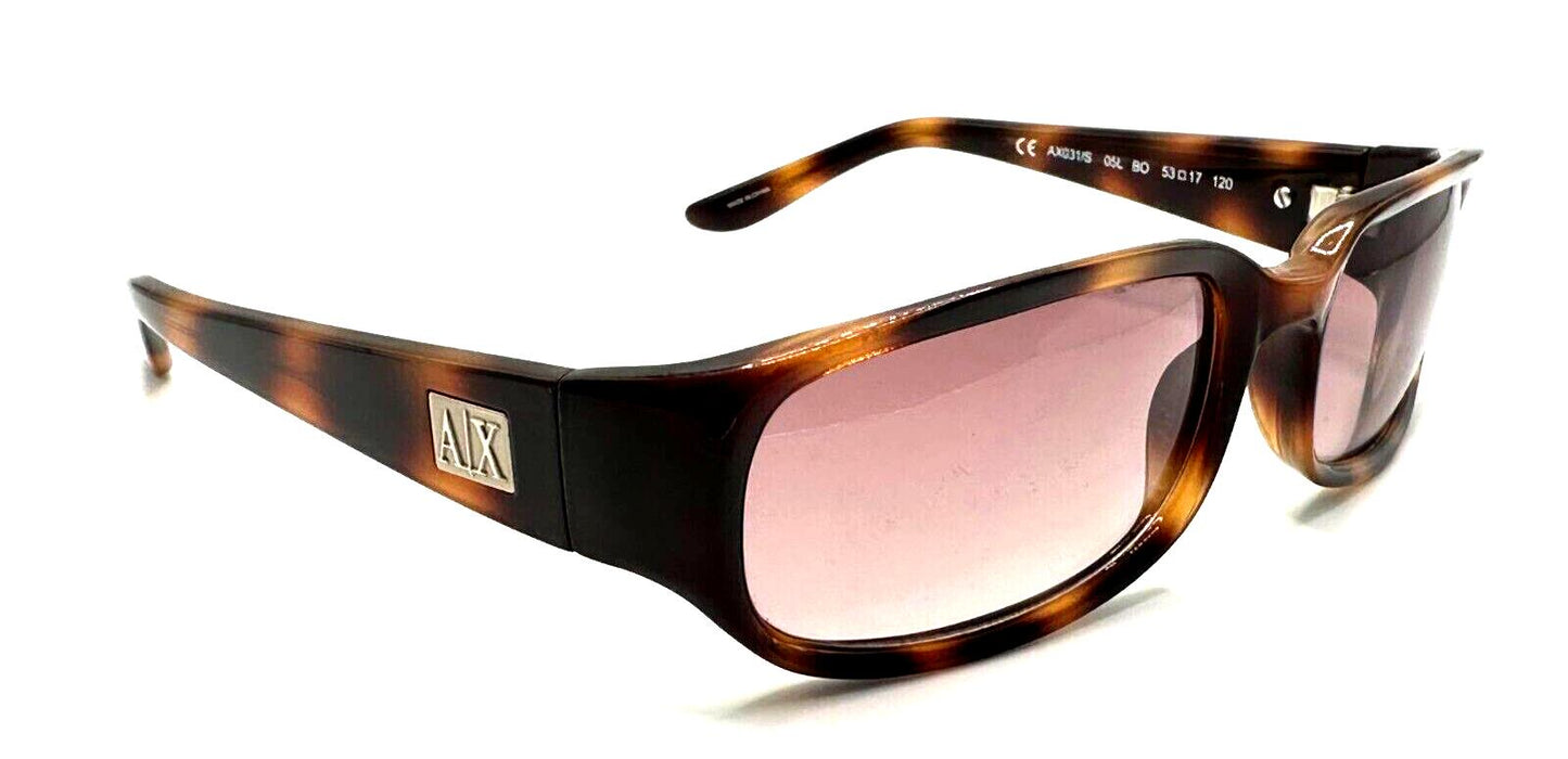 ARMANI EXCHANGE AX031/S Brown Tortoise Plastic Rectangular Sunglasses