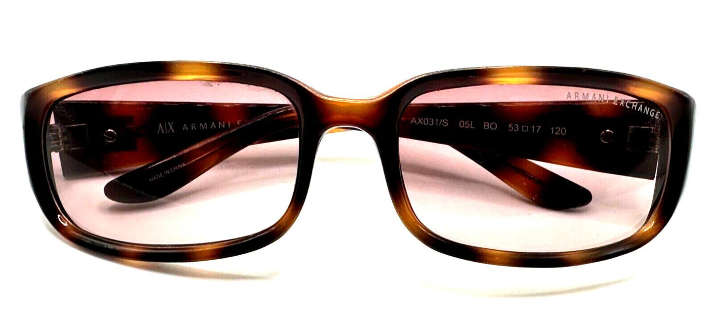 ARMANI EXCHANGE AX031/S Brown Tortoise Plastic Rectangular Sunglasses