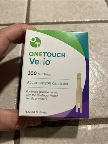 100 ONETOUCH VERIO TEST STRIPS EXPIRES 4/30/2025 UNOPENED NEW Seal