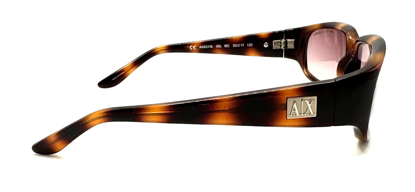 ARMANI EXCHANGE AX031/S Brown Tortoise Plastic Rectangular Sunglasses