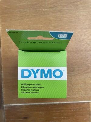 Dymo LabelWriter Multipurpose Labels 1 in x 2 1/8 in Roll of 250 Labels NEW