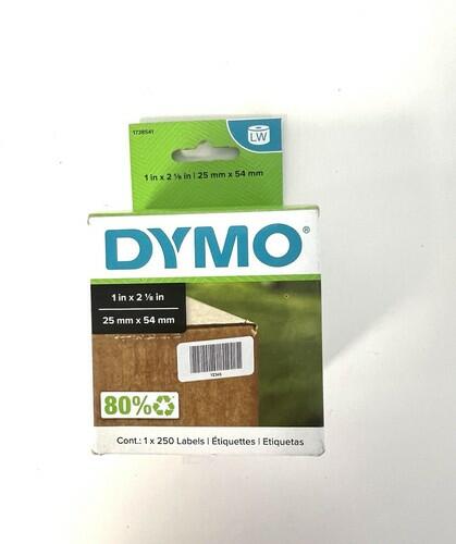 Dymo LabelWriter Multipurpose Labels 1 in x 2 1/8 in, Roll of 250 Labels
