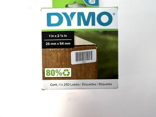 Dymo LabelWriter Multipurpose Labels 1 in x 2 1/8 in, Roll of 250 Labels