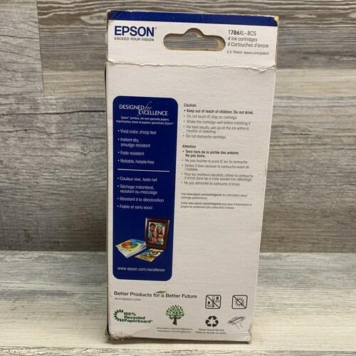 Epson Durabrite 786xl Black & 786 Standard Color Ink Cartridges EXP 05.2025