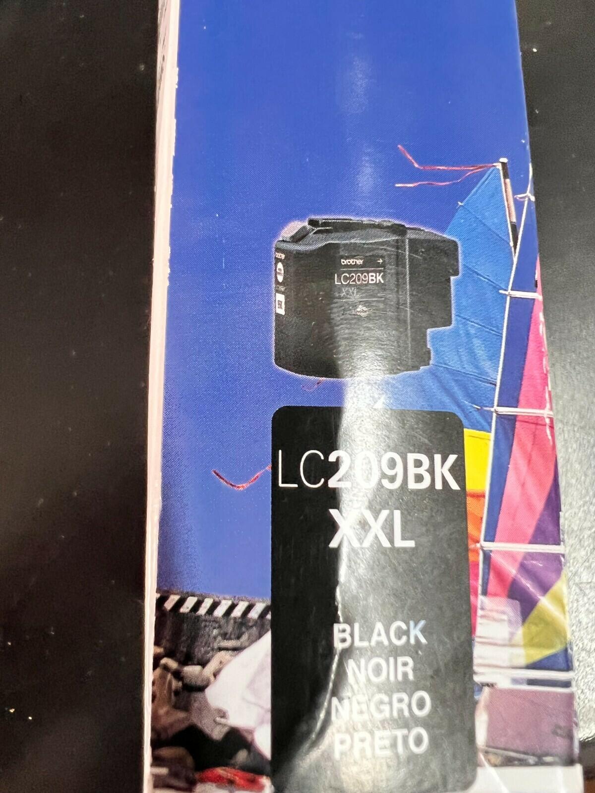 Brother LC209BK XXL Black Ink Cartridge High Yield Genuine 9091 - EXP 2016.05