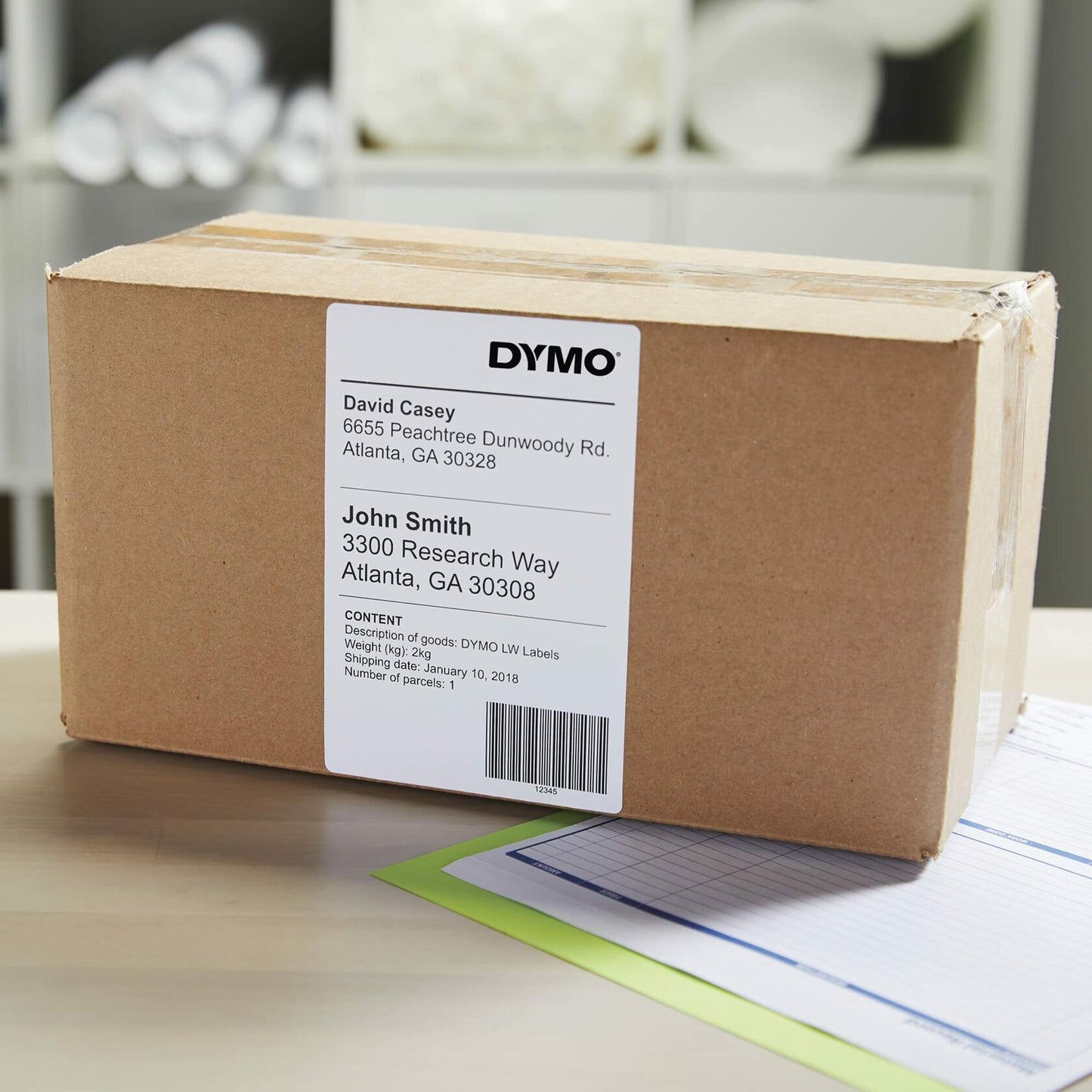 DYMO Authentic LW Extra-Large Shipping Labels, DYMO Labels for LabelWriter 5XL and 4XL Label Printers Only, White, 4" x 6", 1 Roll of 220