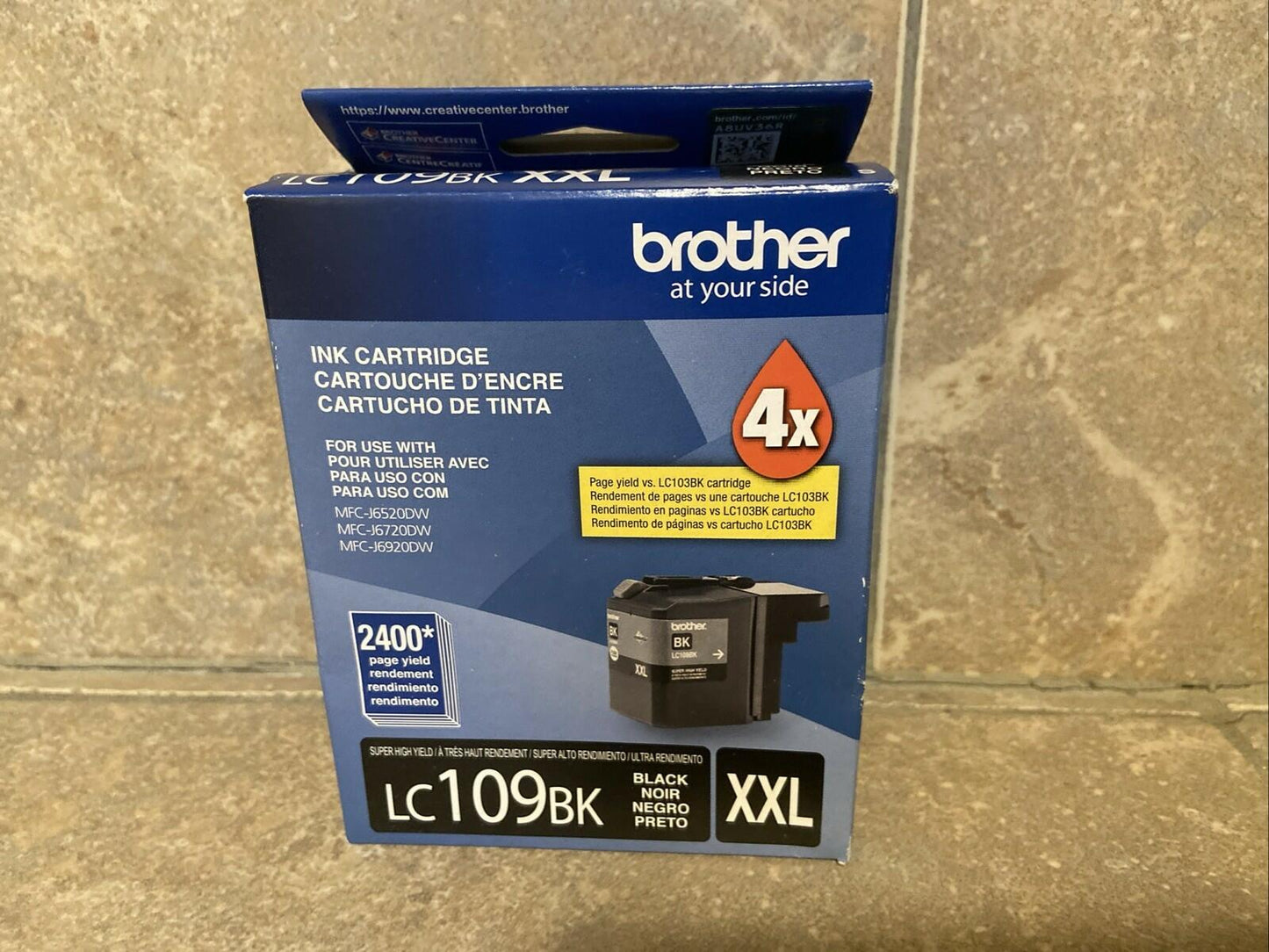 Genuine Brother Black LC109BK XXL Cartridge SEALED - 2021.10