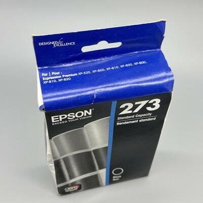 Genuine EPSON 273 Photo Black Ink Cartridge OEM Expired 03/2018 T273120 - SEALED