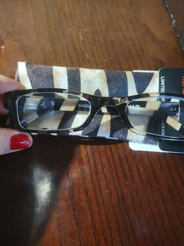Wink By ICU Eyewear Reading Glasses +1.25 - ZEBRA WOMENS GLASES Striped