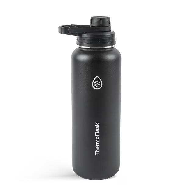 Thermoflask Stainless Steel Insulated Water Bottles 40 oz, black color