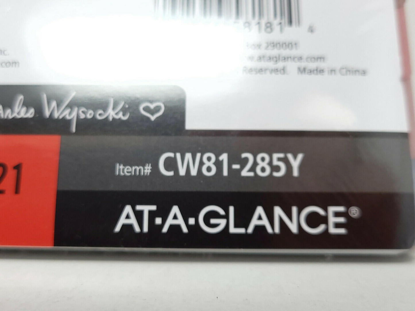 AT-A-GLANCE 2021 Charles Wysocki Weekly Monthly Planner Refill, Jan-Dec 2021-NEW