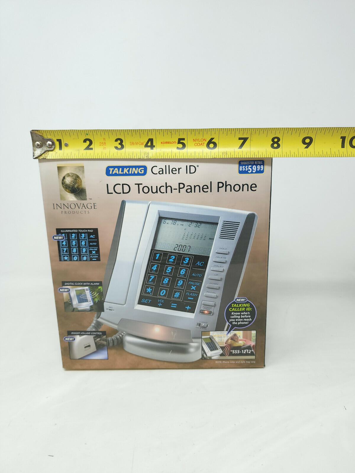 Innovage Phone Talking Caller ID LCD Touch Panel Land Line - NEW OPEN BOX