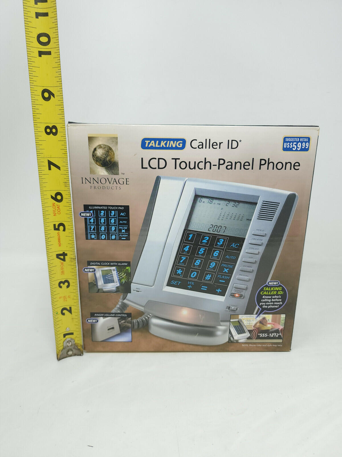 Innovage Phone Talking Caller ID LCD Touch Panel Land Line - NEW OPEN BOX