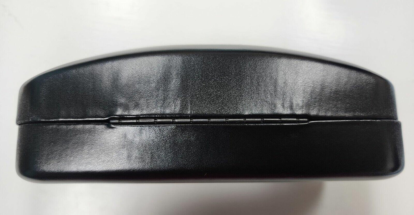 Coach Black Hard Clamshell SUNGLASSES Case With Microfiber Cleaning Cloth