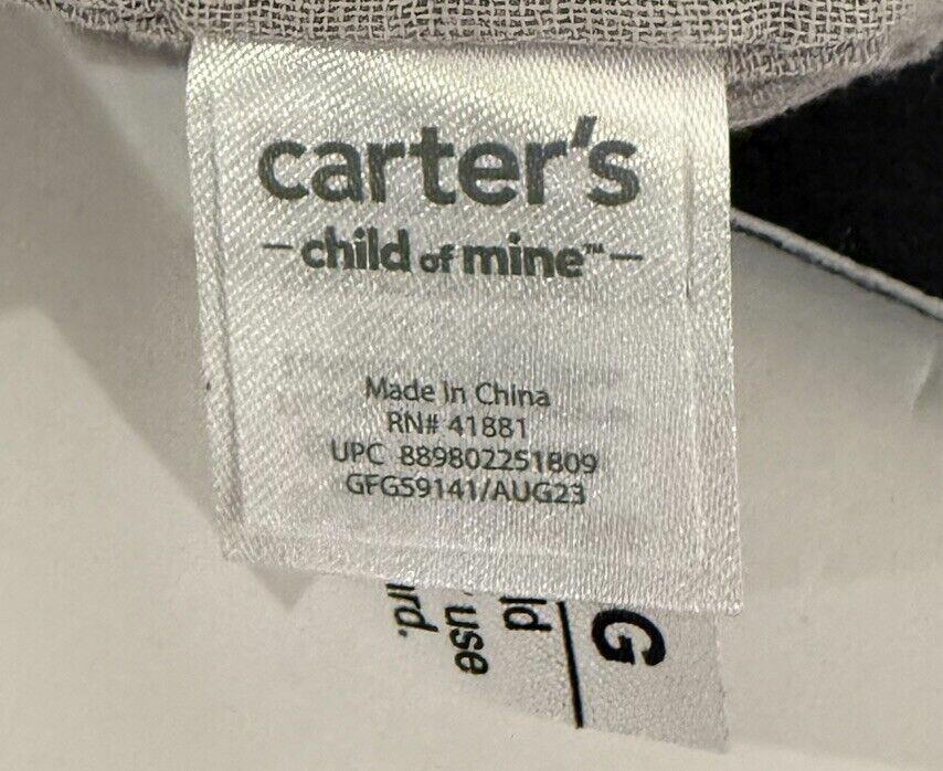 Carters Child of Mine Elephant Lovey, Gray Muslin Security Blanket, Baby Shower
