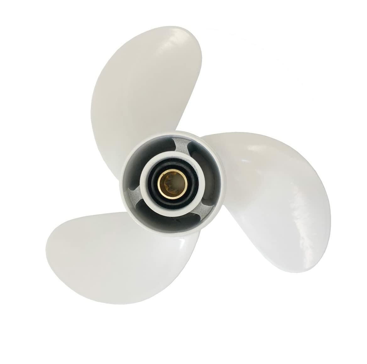WOTAIQI Yamaha Compatible Propeller for Boat 6hp 8hp F6 F8 / Boat 8 1/2x8