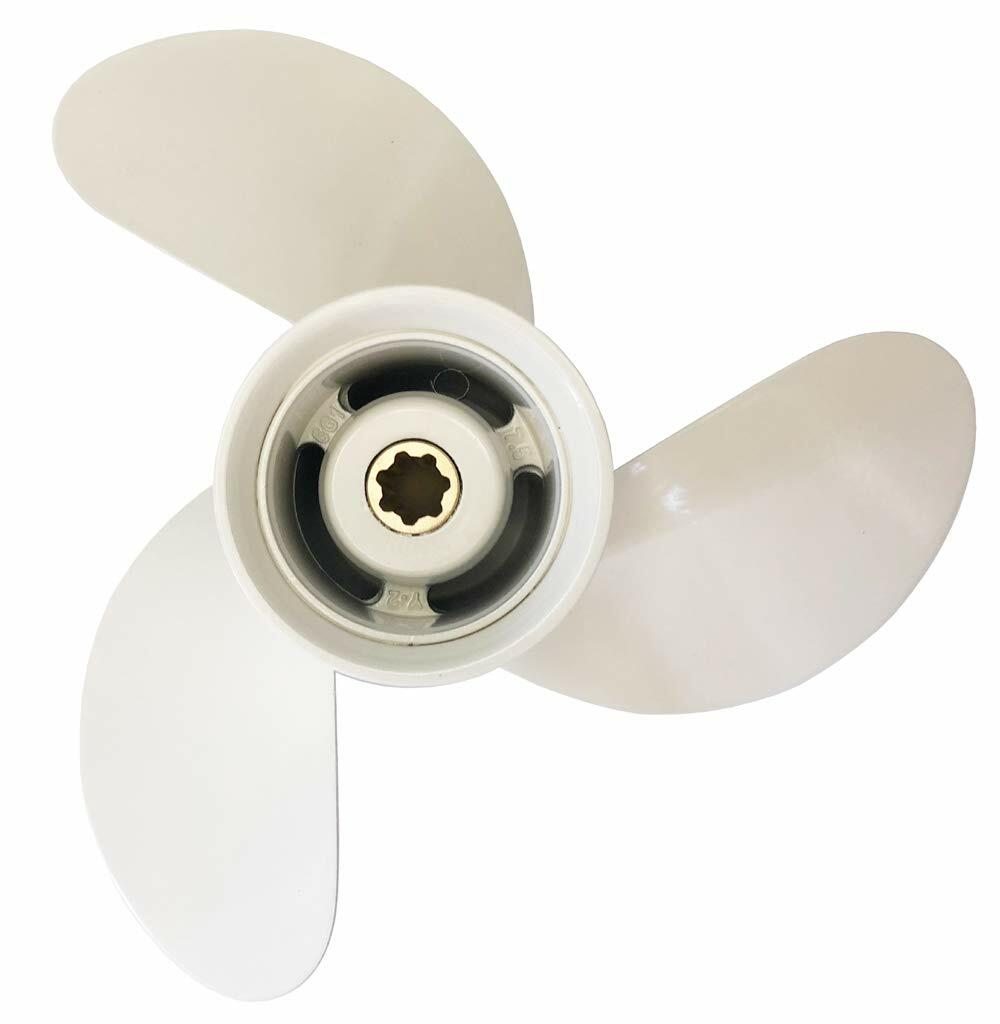 WOTAIQI Yamaha Compatible Propeller for Boat 6hp 8hp F6 F8 / Boat 8 1/2x8