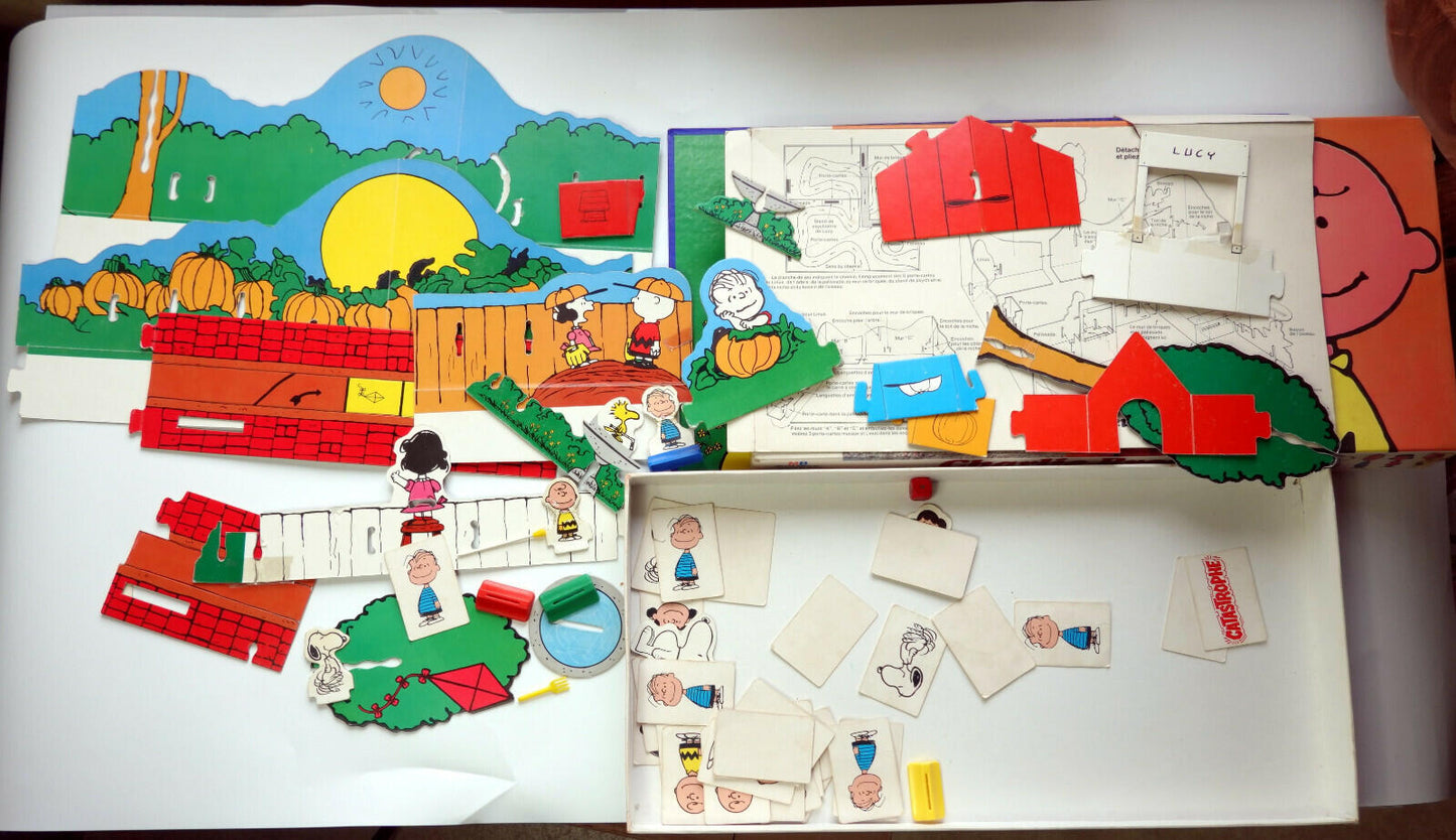 Charlie Brown Snoopy Peanuts MB Game Volume Decor 1971 UFS M. Schulz