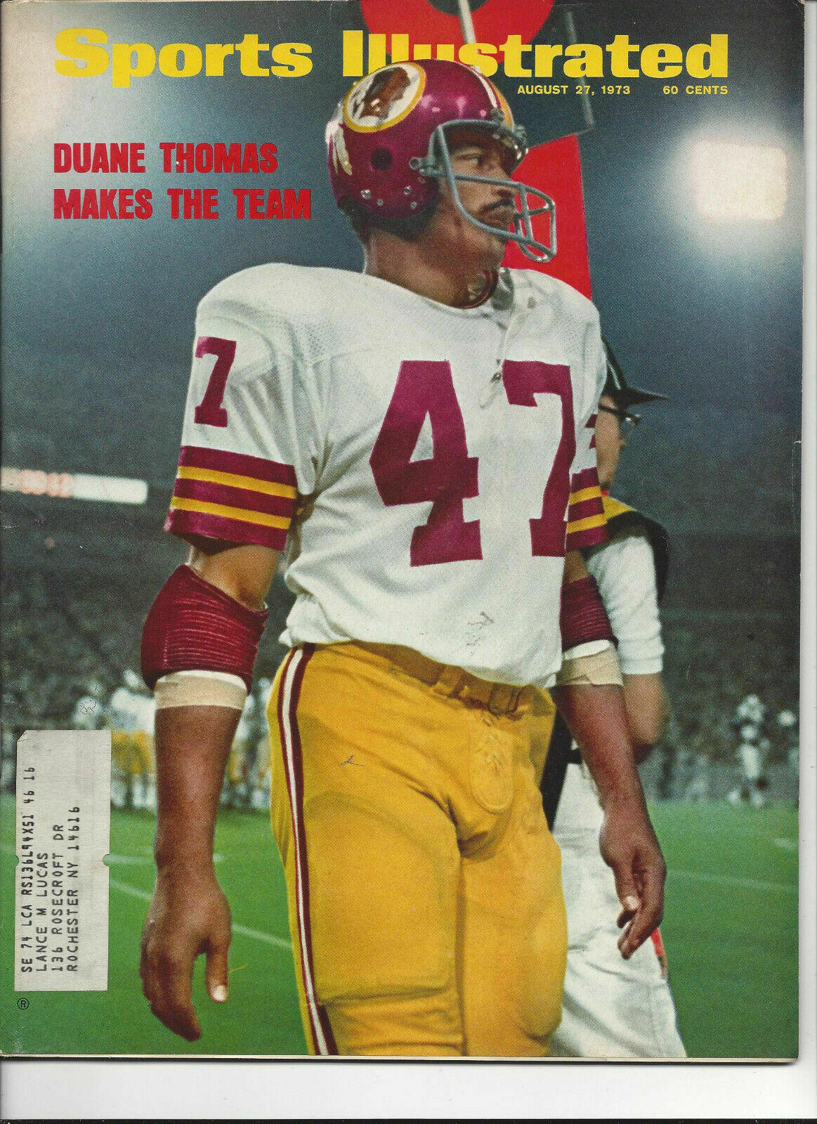 August 27, 1973 Duane Thomas Football Washington Redskins Sports Illustrated