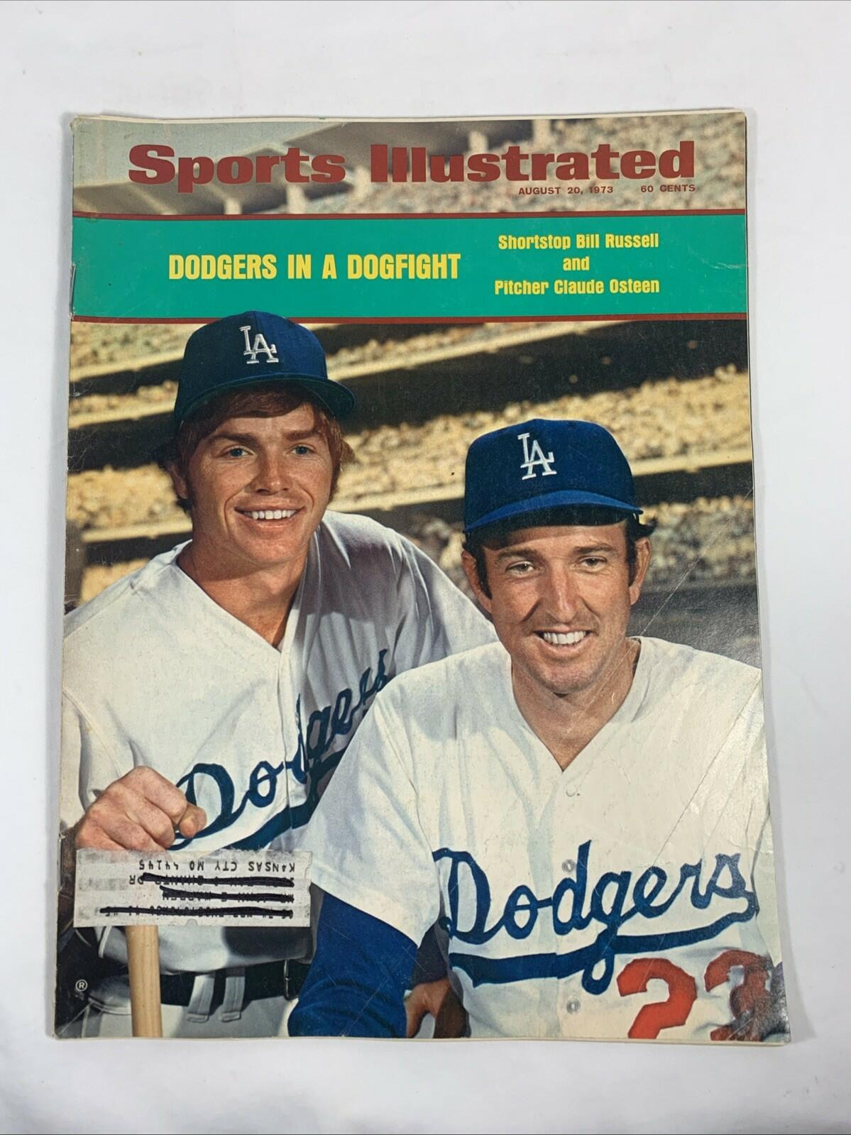 August 20, 1973 Bill Russell/Claude Osteen Dodgers Sports Illustrated Vintage