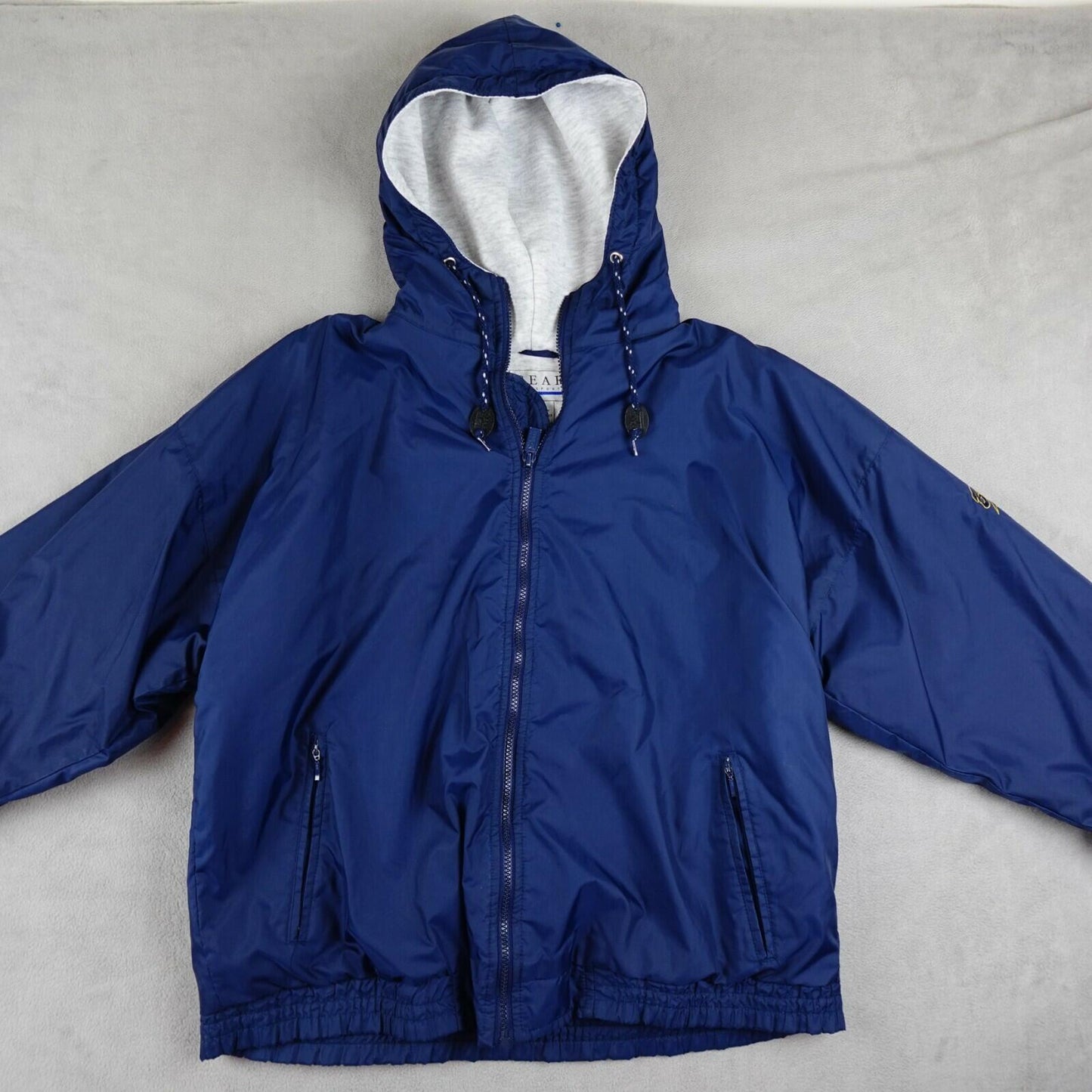 Gear For Sports UCLA Jacket SMALL Blue Drawstring Hood Full Zip Vintage